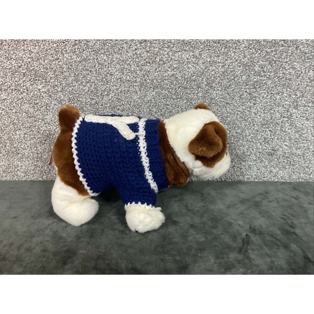 Hardy 16" English Bull Dog Douglas Plush Cuddle Pup Puppy w homemade Y sweater - Picture 2 of 11